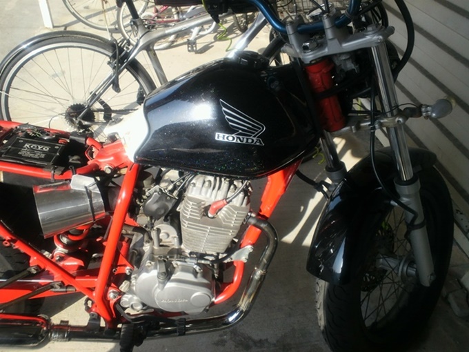 FTR223 燃料タンク 大容量化 構想 CB400SSタンク | メカBLOG